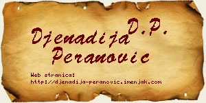 Đenadija Peranović vizit kartica